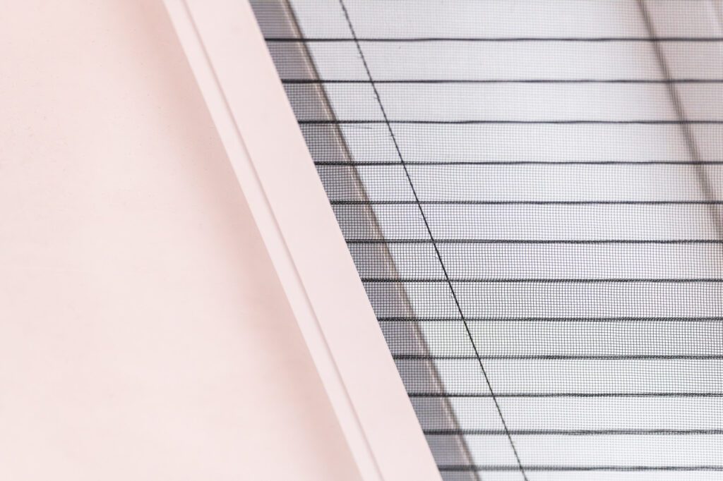 Detailfoto van een roofplissé